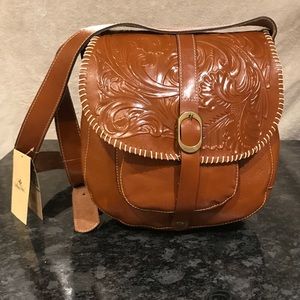 - Patricia Nash Leather Shoulder/ Cross-body Bag